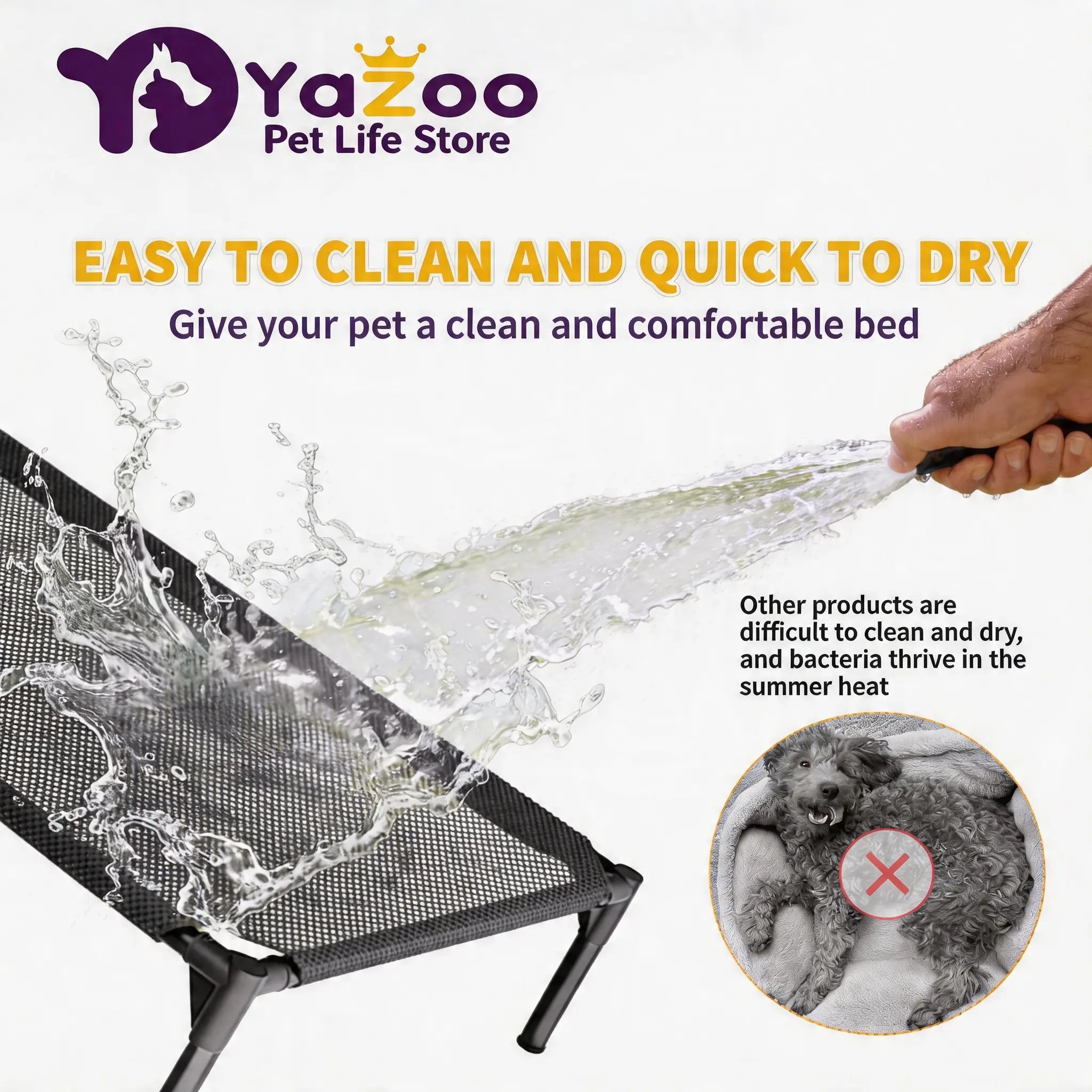 Durable Pet Bed for Indoor and Outdoor Use - Comfortable Design for Dogs, Perfect for Home and House Mats