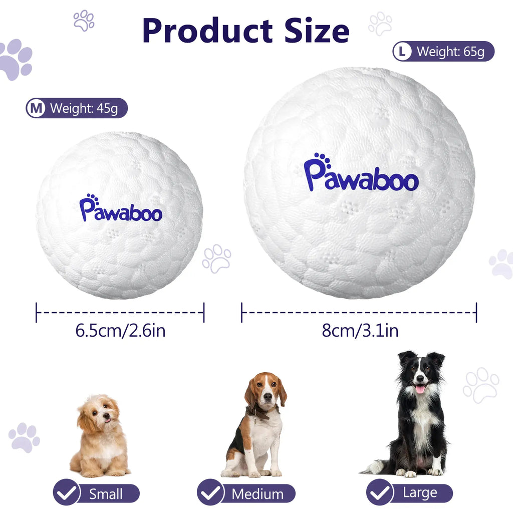 Durable Dog Balls for Aggressive Chewers - Indestructible Teething Tennis Balls for Interactive Play - High Bounce Fetch Toy for Dogs of All Sizes