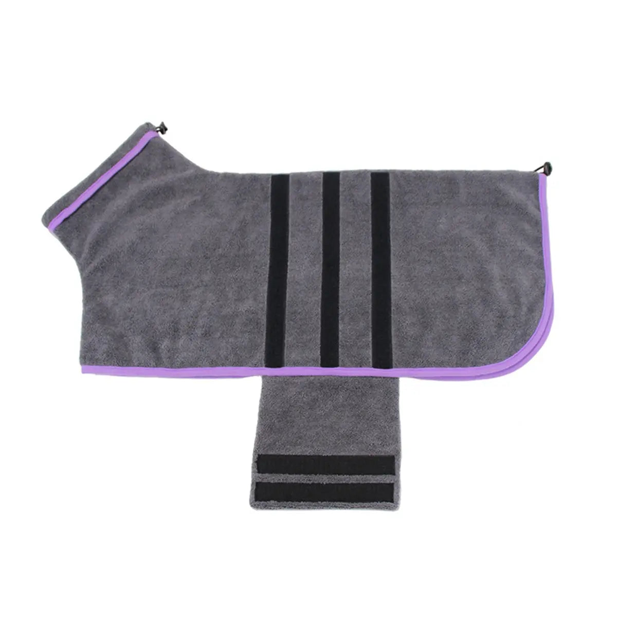 Quick-Dry Microfiber Pet Bathrobe and Towel - Ultra-Fine Fiber Grooming Accessory for Dogs and Cats in Blue