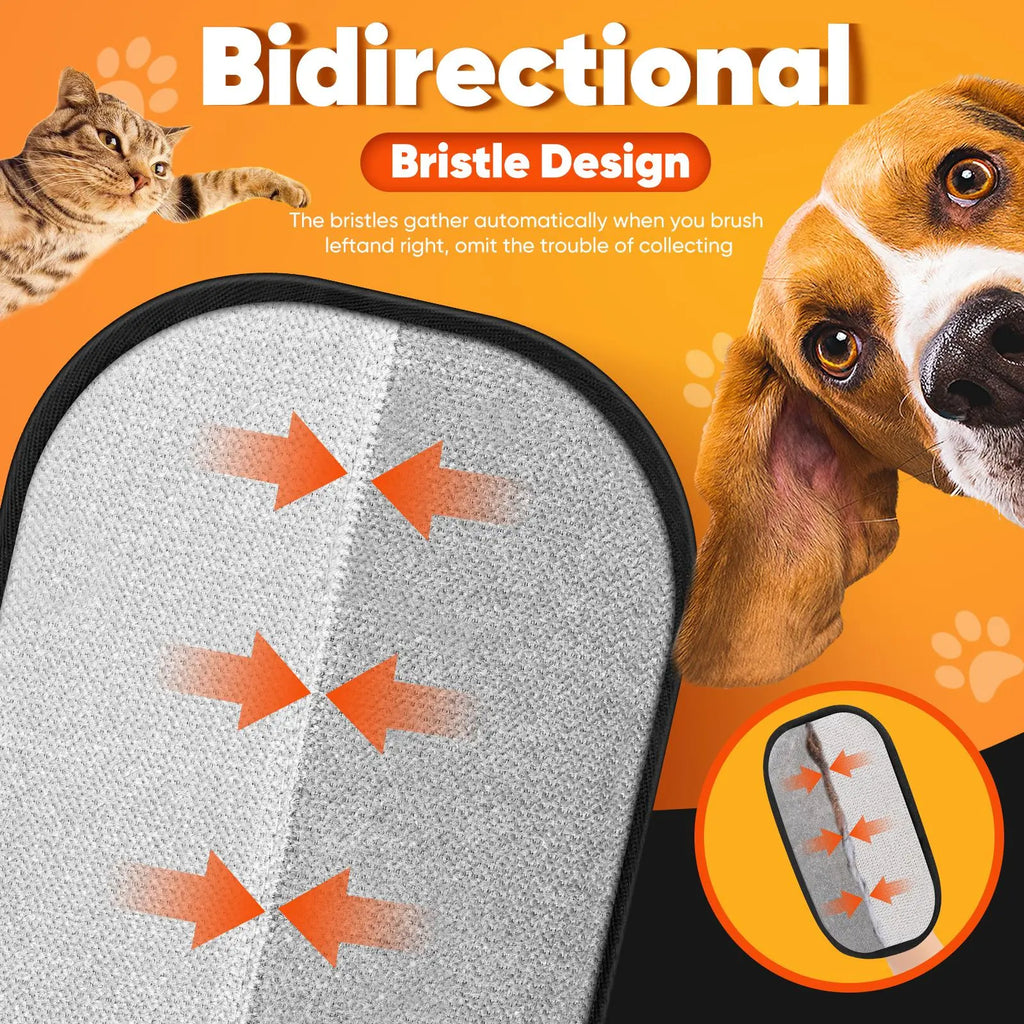 Reusable Electrostatic Pet Hair Removal Gloves for Efficient Cleaning of Furniture, Carpets, and Car Interiors